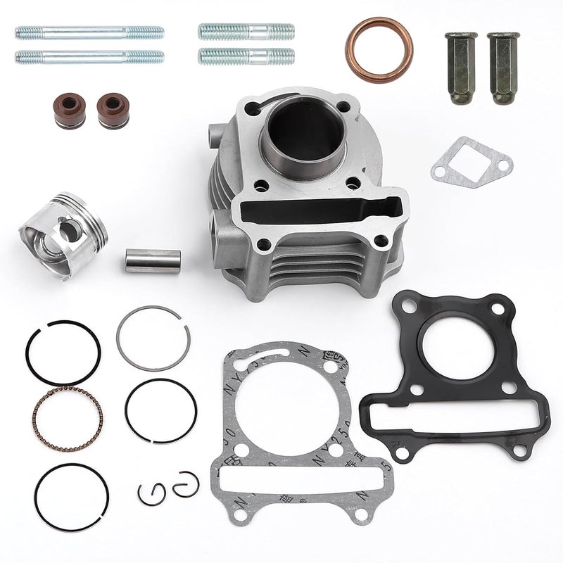 Minho Cylinder Top End Rebuild Kit with Piston Ring Gasket for Chinese GY6 50CC 139QMA 139QMB Engine,39mm 1.54'' taotao - Image 5